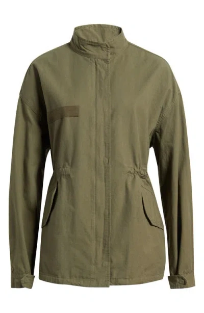 Mango Aventura Cotton Jacket In Green