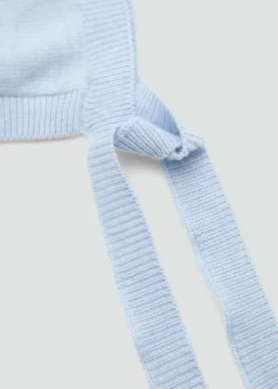 Mango Baby Cotton Beanie Sky Blue