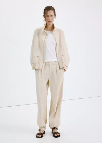MANGO BAGGY LYOCELL PANTS