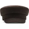 Mango Baker Boy Cap In Chocolate