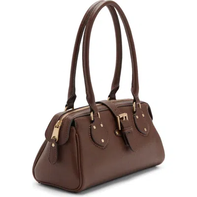 Mango Balboa Faux Leather Shoulder Bag In Brown