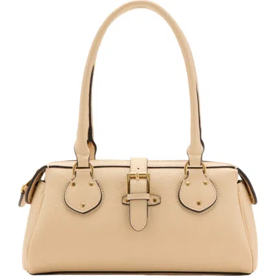 Mango Balboa Faux Leather Shoulder Bag In Pastel Yellow