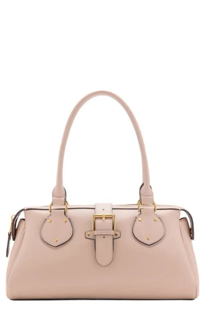 Mango Balboa Shoulder Bag In Nude