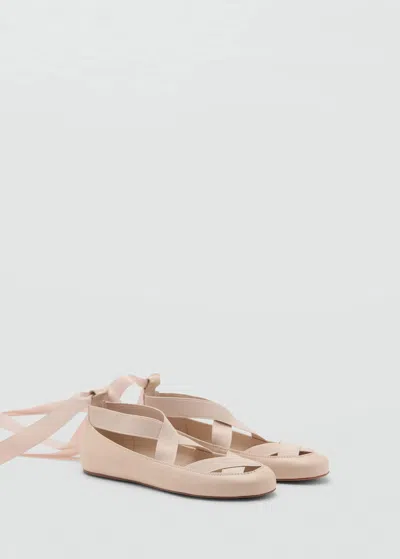 Mango Chaussures Écru - Femme - 39 -