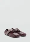 Mango Chaussures Bordeaux - Femme - 39 -  In Burgundy
