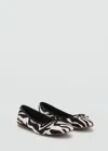 Mango Animal-print Ballet Flats In Animal Print