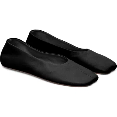 Mango Ballet Flat In Black