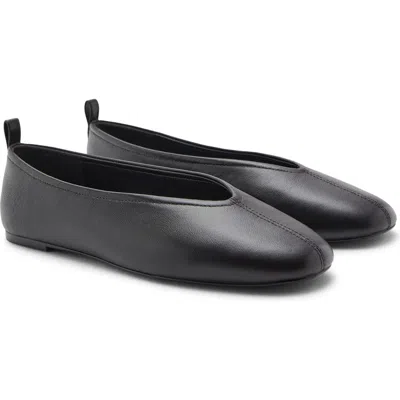 Mango Ballet Flat In Black