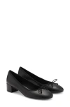 Mango Ballet Pump In Black