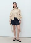 Mango Balloon Denim Skirt Open Blue In Open Blue