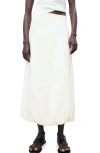 Mango Balloon Maxi Skirt In White