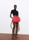 Mango Mini Short Globe Rouge - Femme - 38 -
