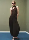 Mango Balloon-style Trousers With Elastic Waist Brown In Brown