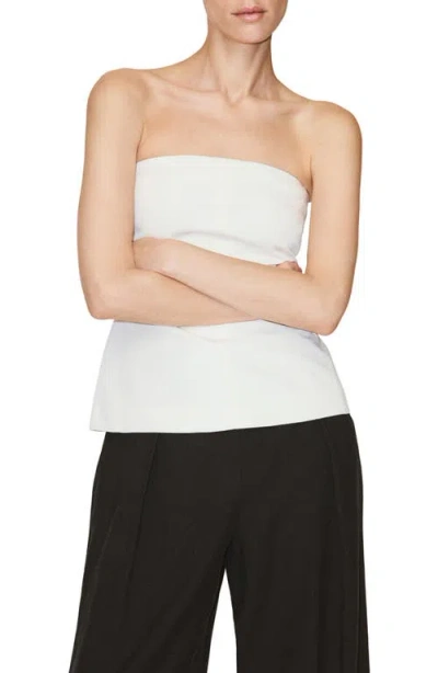 Mango Bandeau Top In White