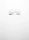 Mango Bandeau Top White