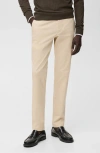 Mango Barna Slim Fit Stretch Twill Chino Pants In Animal Print