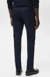 Mango Barna Slim Fit Stretch Twill Chino Pants In Animal Print