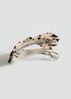 Mango Tortoiseshell Bow Hair Clip Ecru