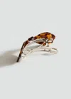 Mango Tortoiseshell Bow Hair Clip Brown