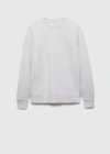 Mango Sweat In Gris Chiné Clair