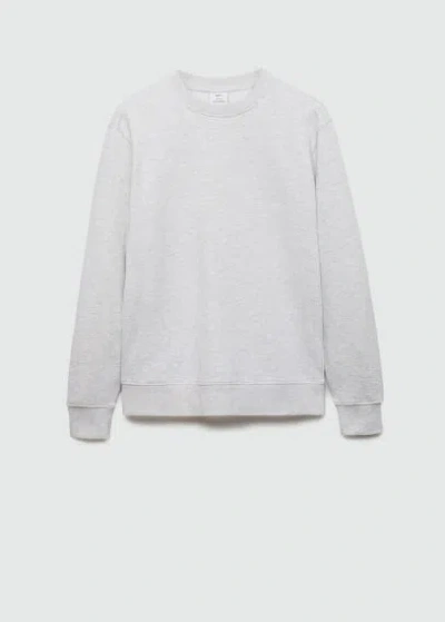 Mango Sweat In Gris Chiné Clair