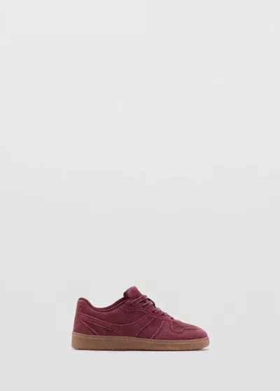Mango Kids' Baskets 100 % Cuir In Bordeaux