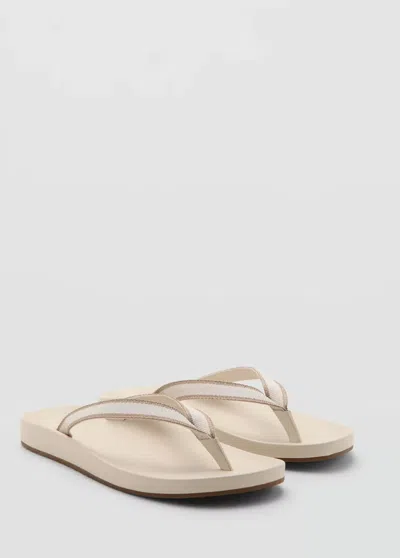 Mango Beach Sandals With Straps In White
