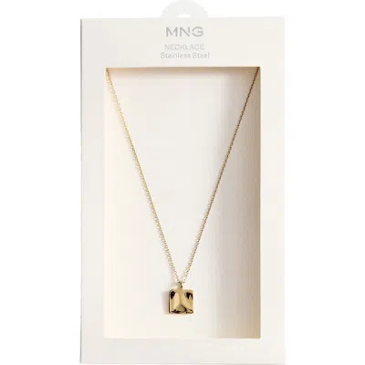 Mango Bead Chain Necklace In Gold