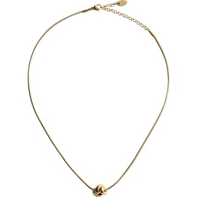 Mango Beaded Detail Necklace In Gold