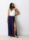 Mango Beaded Halter Top In White