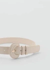 Mango Belt Ecru In Ecru