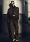 Mango Belt Suit Trousers Brown In Brown