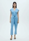 Mango Combinaison Cache-caur Ceinture Bleu - Femme - Xl -  In Bleu