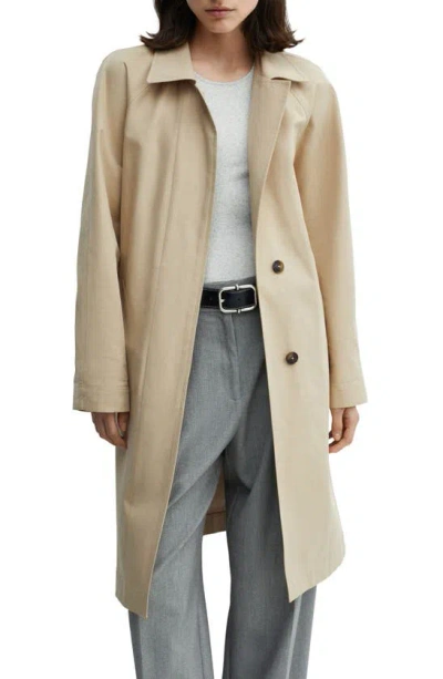 Mango Women's Belted Cotton Trench Coat In Light Beig