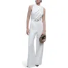 Mango Belted Jumpsuit In Sand