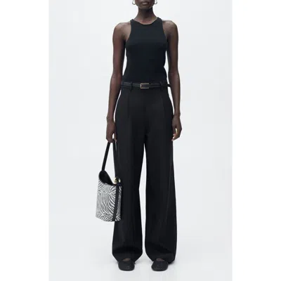 Mango Belted Sleeveless Jumpsuit