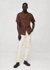 Mango Bob Straight Leg Jeans In Écru