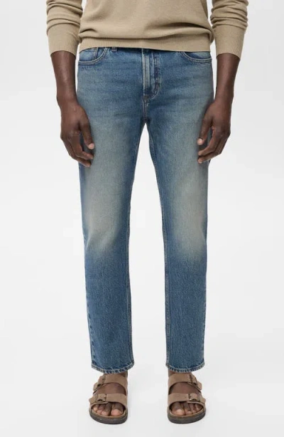 Mango Ben Tapered Jeans In Blue