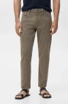 Mango Ben Tapered Jeans In Brown