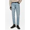 Mango Ben Tapered Jeans In Light Blue