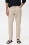 Mango Ben Tapered Jeans In White