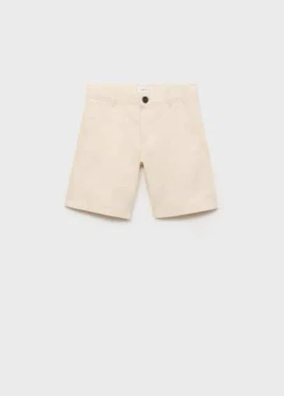 Mango Bermuda Chino Lin Sable - Enfants - 13-14 Ans -  Kids
