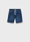 Mango Kids' Bermuda Shorts Dark Blue