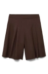 Mango Bermuda Shorts In Brown