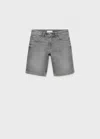 Mango Kids' Bermuda Shorts Denim Grey