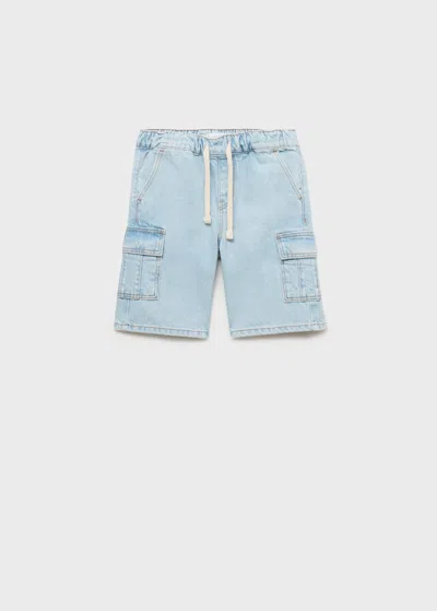 Mango Bermuda Bleu Clair - Enfants - 10 -  Kids
