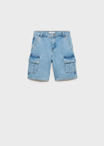 Mango Bermuda Bleu Moyen - Enfants - 10 -  Kids
