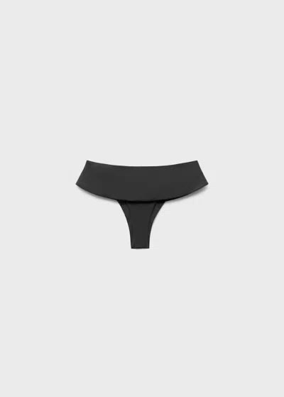 Mango Culotte Bikini Gris Anthracite - Femme - S -