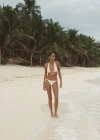 Mango Bikini Bottoms With Bows Ecru In Écru