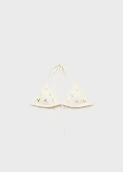 Mango Slip Blanc Cassé - Femme - S -